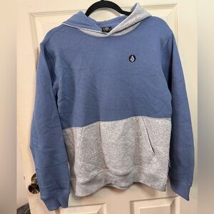 Volcom Two-Tone Blue and Gray Hoodie Kids XL (16)